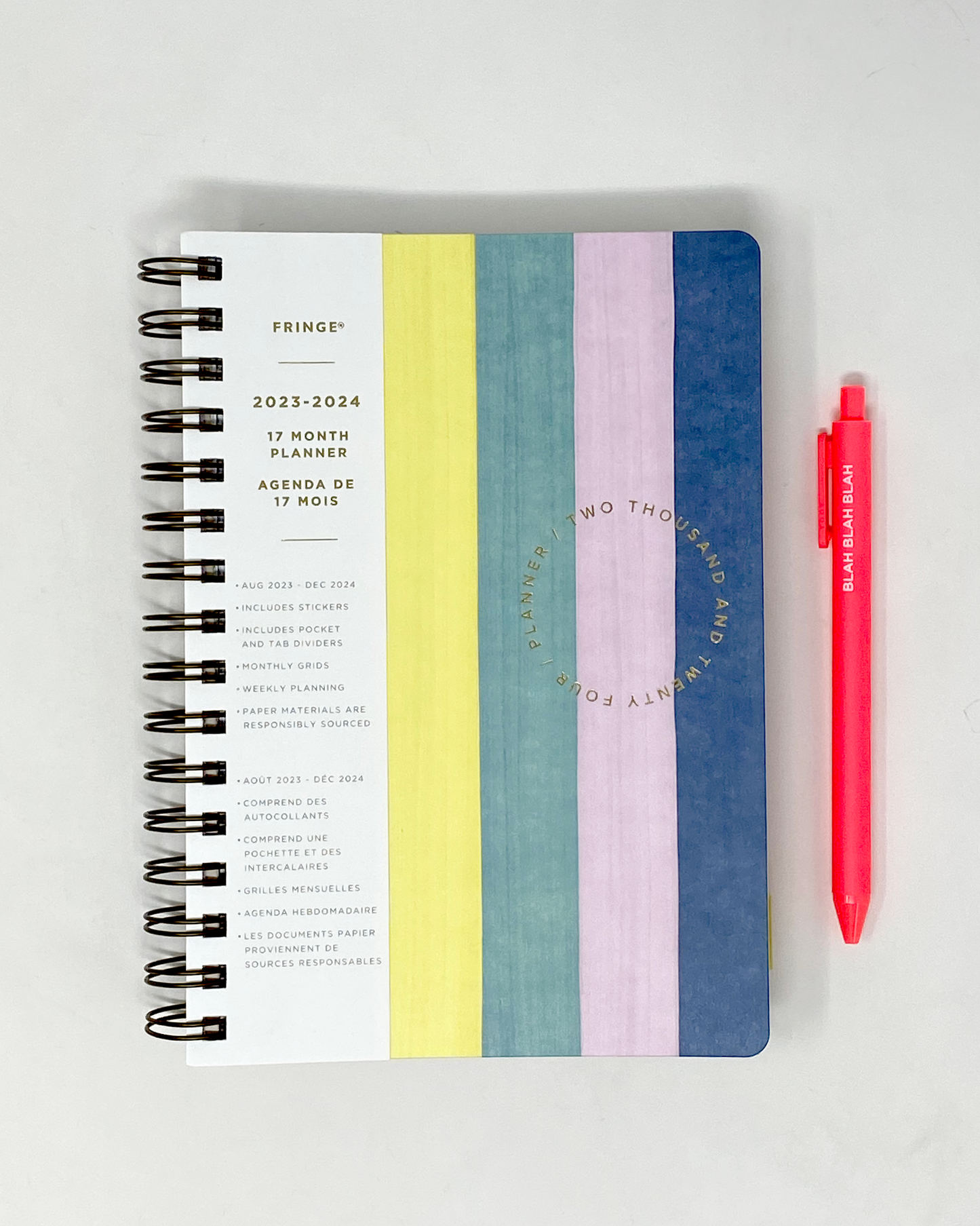 2023-2024 day planner, 17 month day planner