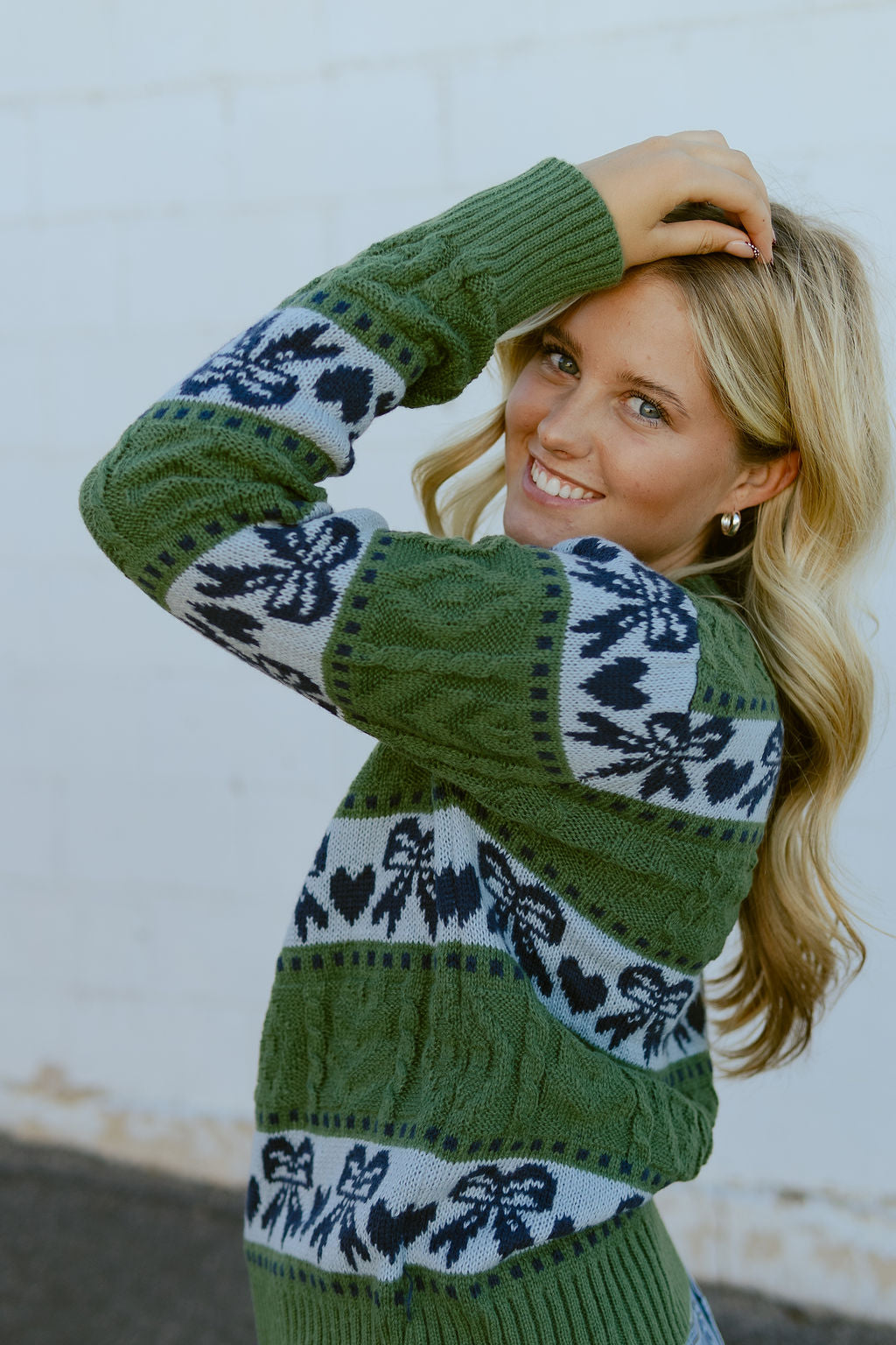 Green and Blue sweater