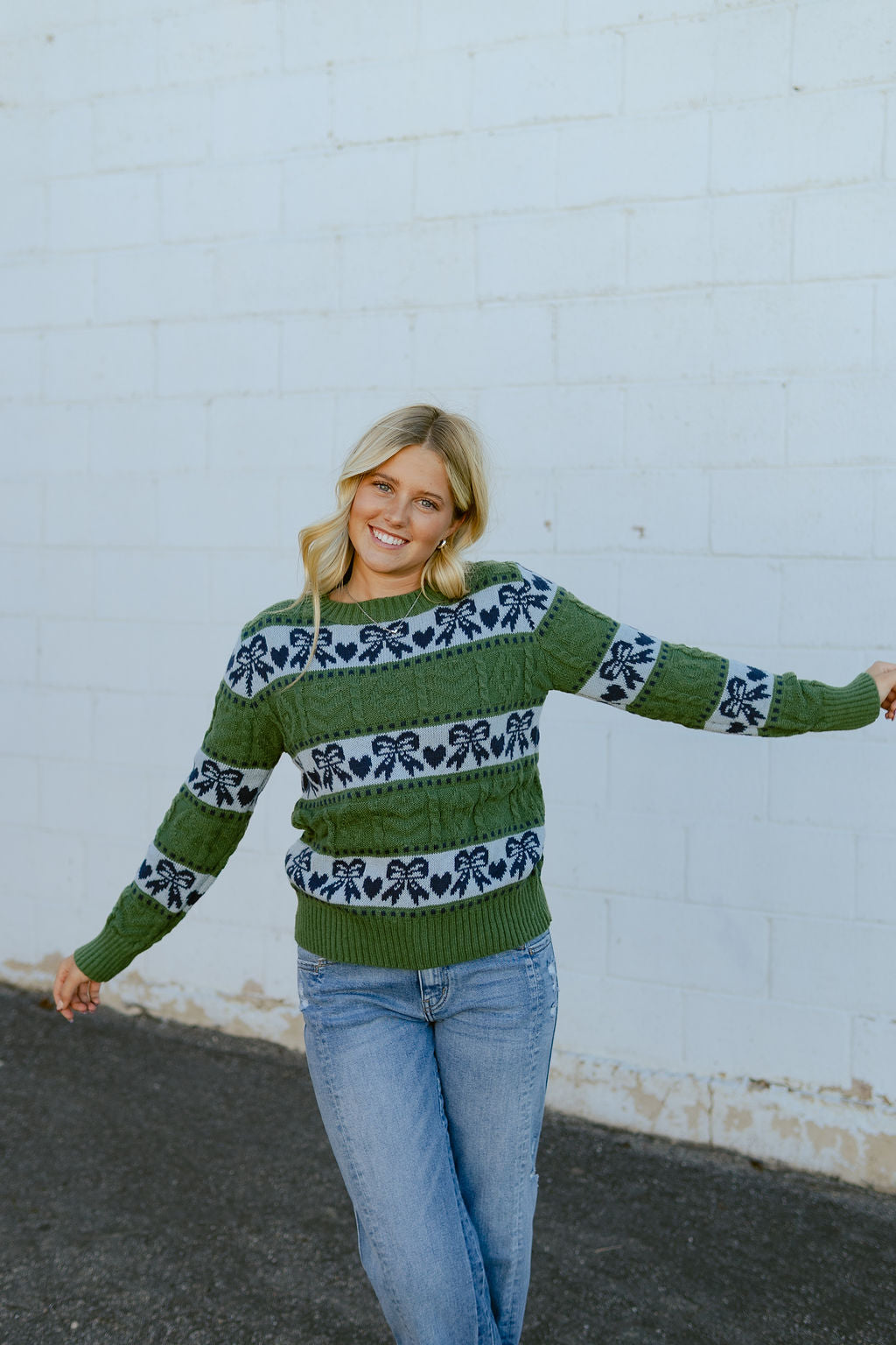 Green and Blue sweater
