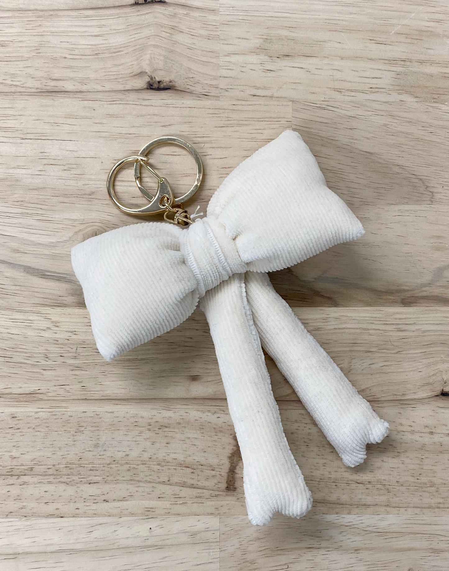 Ivory Bow Bag Charm