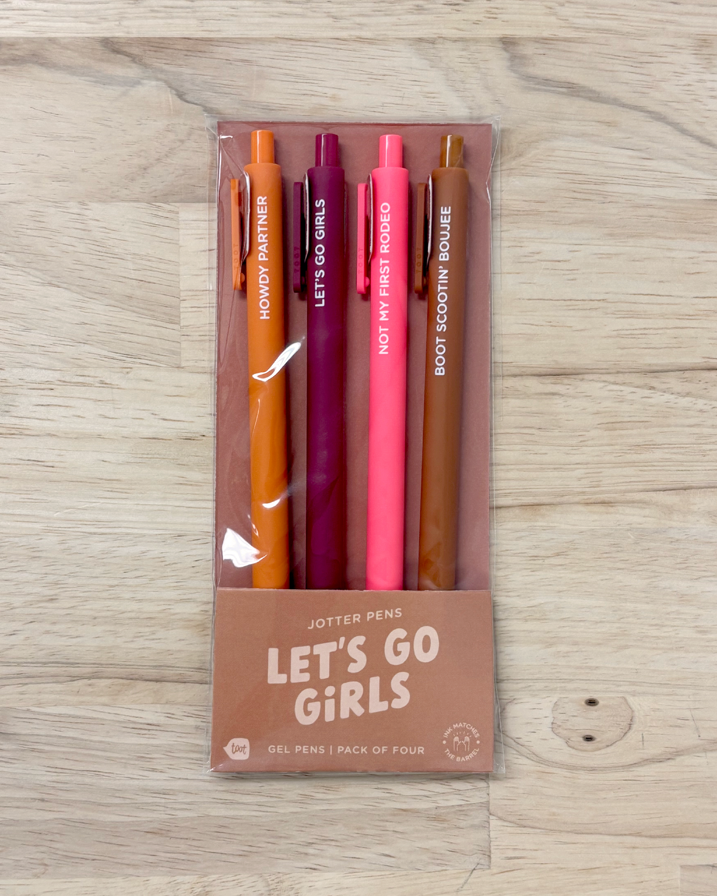 Gel Pen Pack of 4 - Let's Go Girls