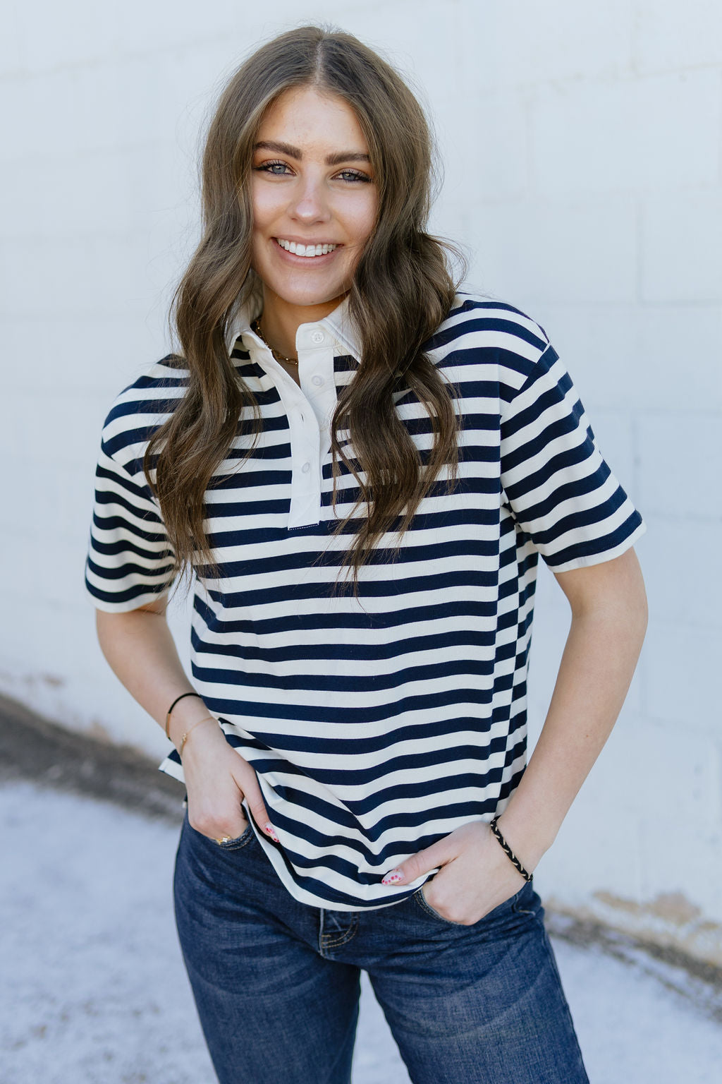 Navy rugby shirt