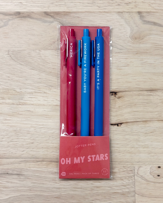 Gel Pen Pack of 3- Oh My Stars