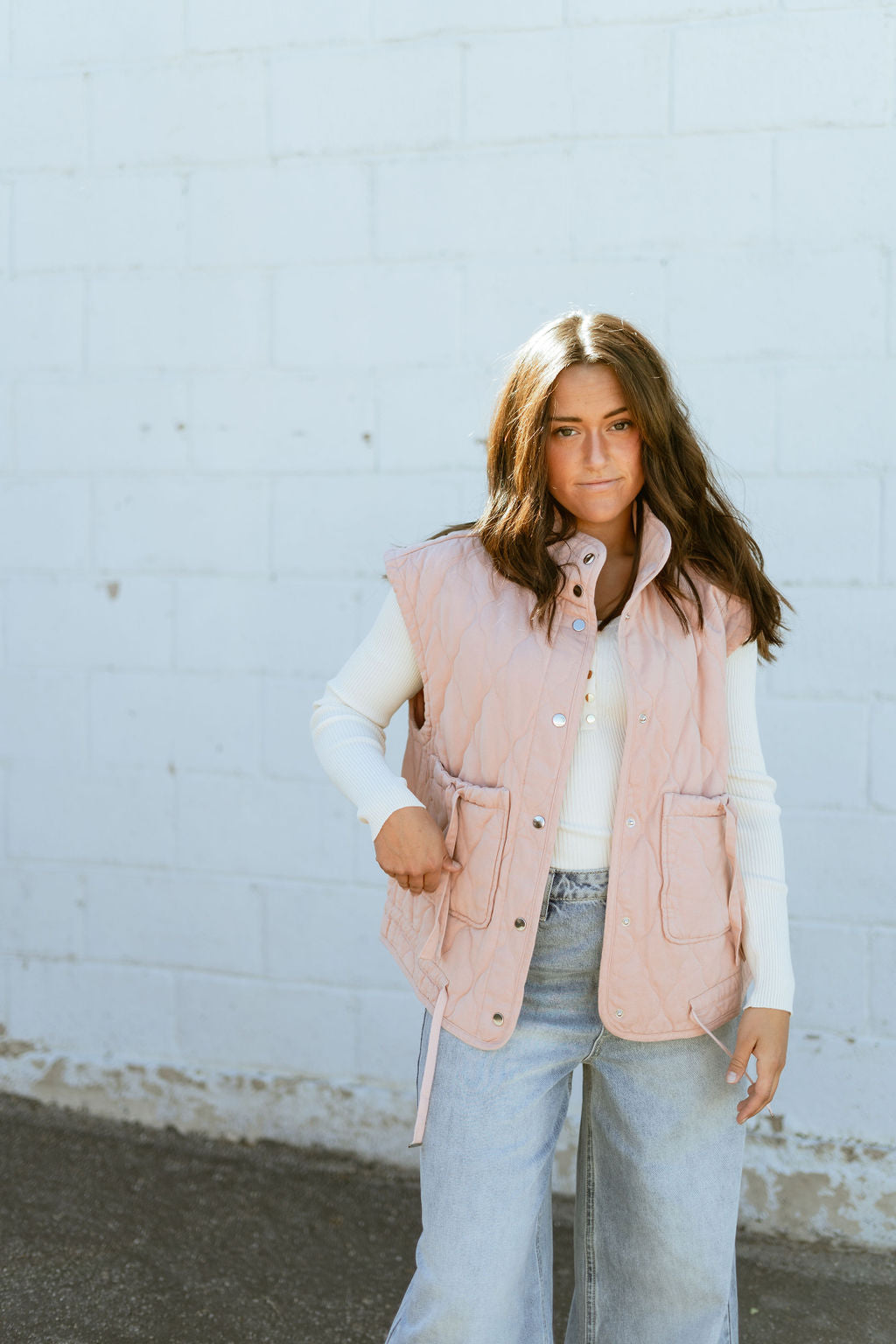 Pink Quilted Vest