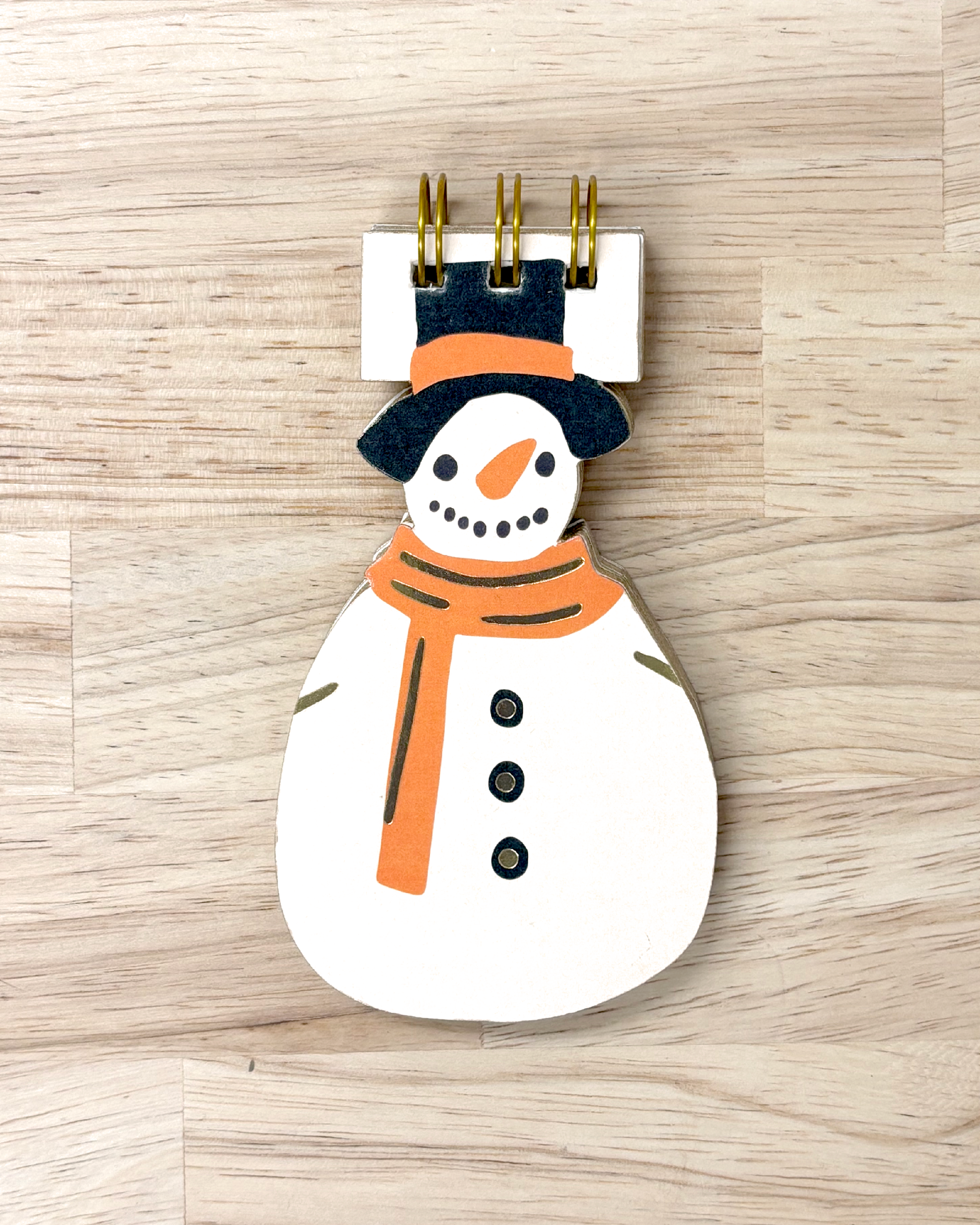 Snowman notepad with blank paper