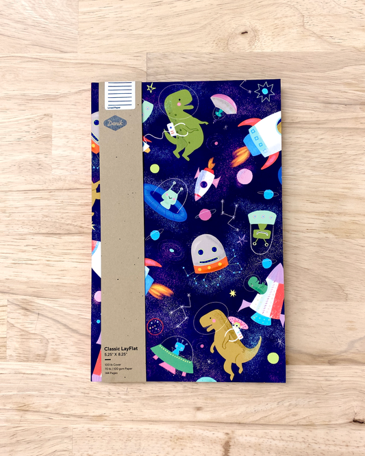 Space Dinosaurs LayFlat Notebook