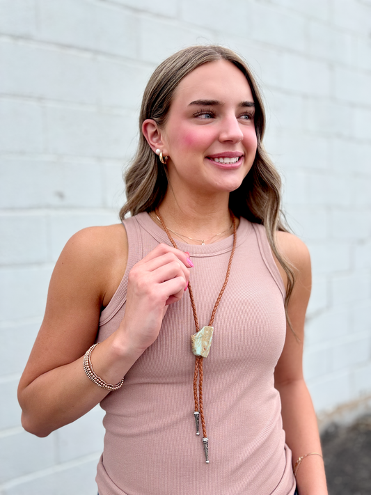 Beautiful stone bolo tie