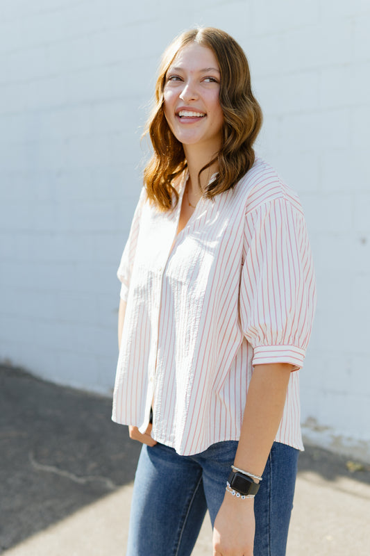 Striped Button Up