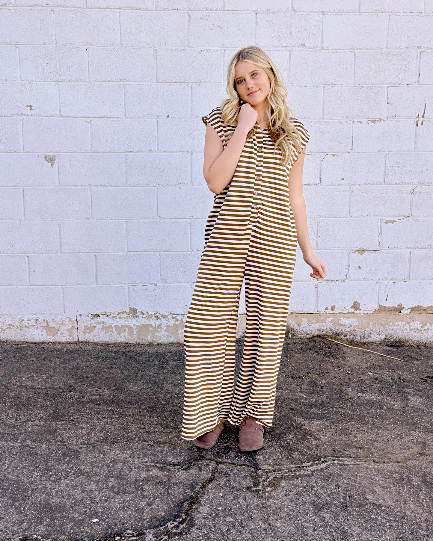 Striped Jumpsuit