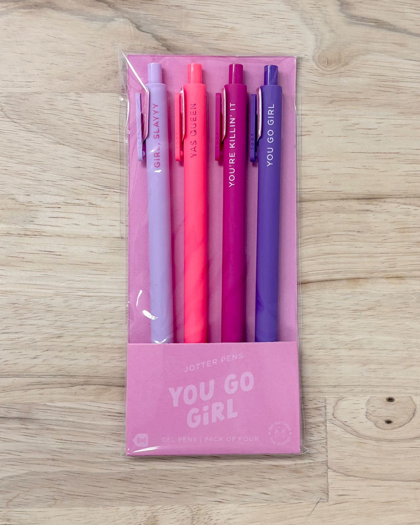 Gel Pen Pack of 4 - You Go Girl