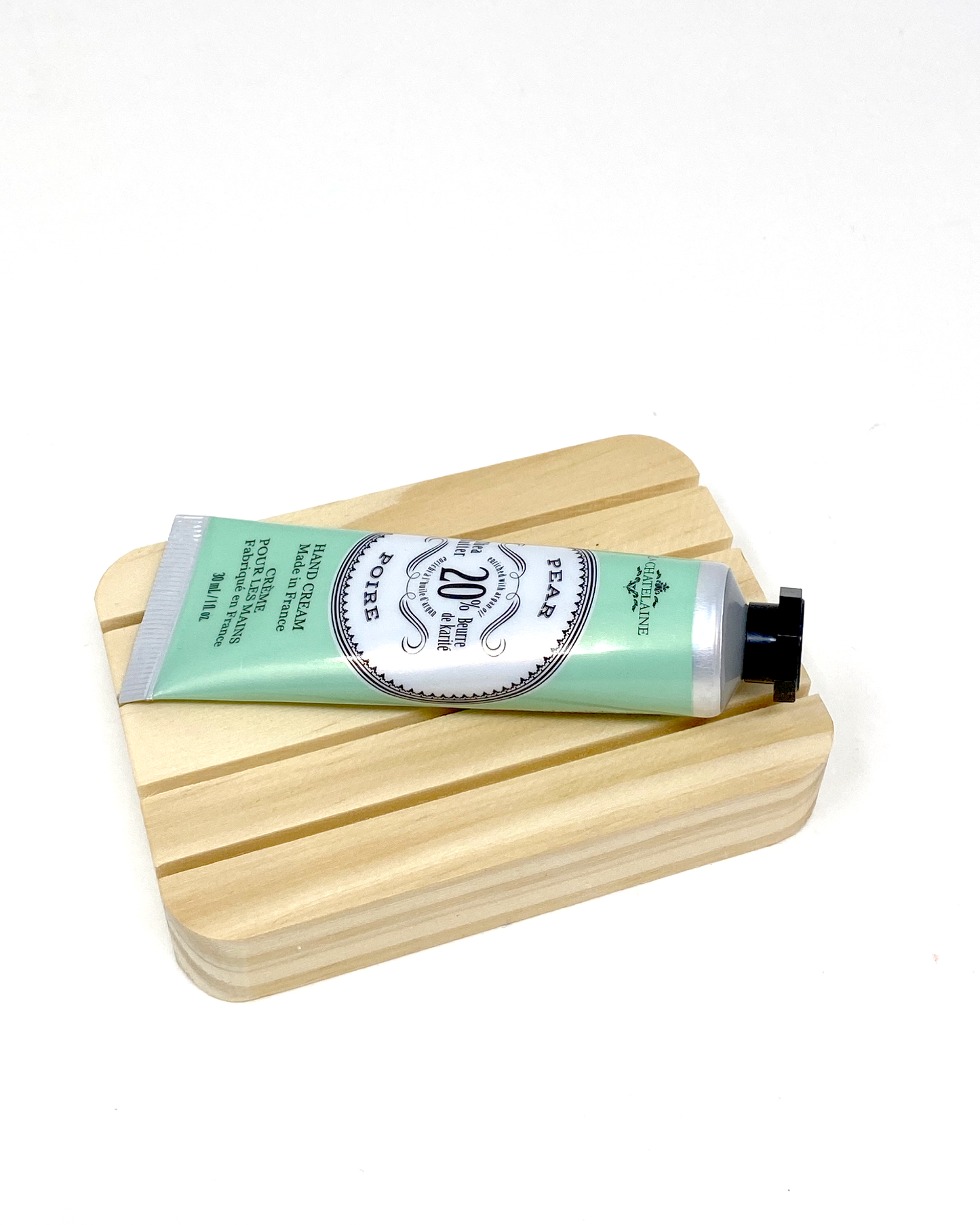 Pear hand lotion. Luxury hand lotion made with shea butter and argan oil. La Chatelaine hand lotion made in France